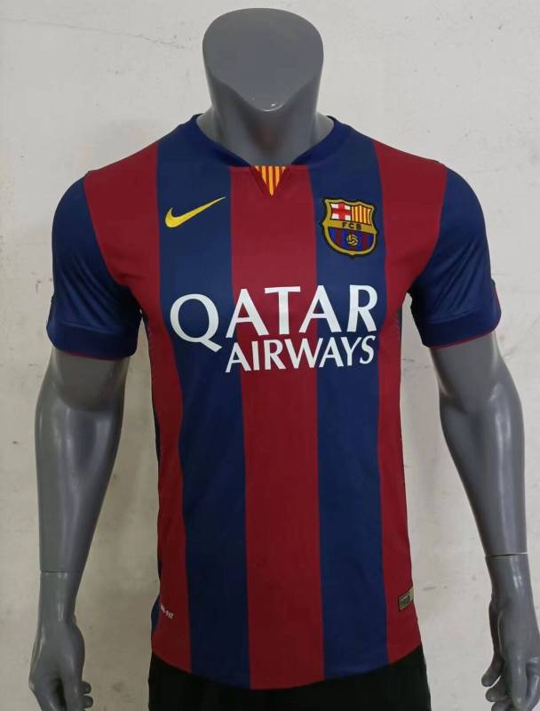 2014-15  Mens Barcelona Retro Home Soccer Jersey