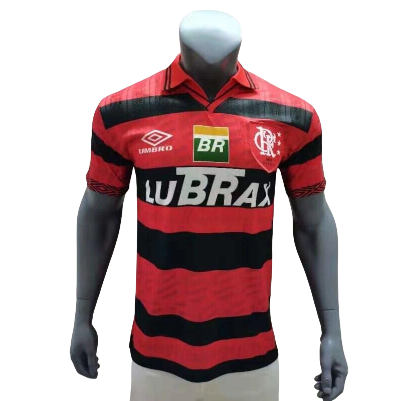 Mens Flamengo  100th Anniversary  Retro Soccer Jersey