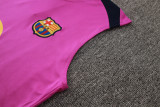 2025-26 Mens Barcelona  Purple Vest Short traning suit