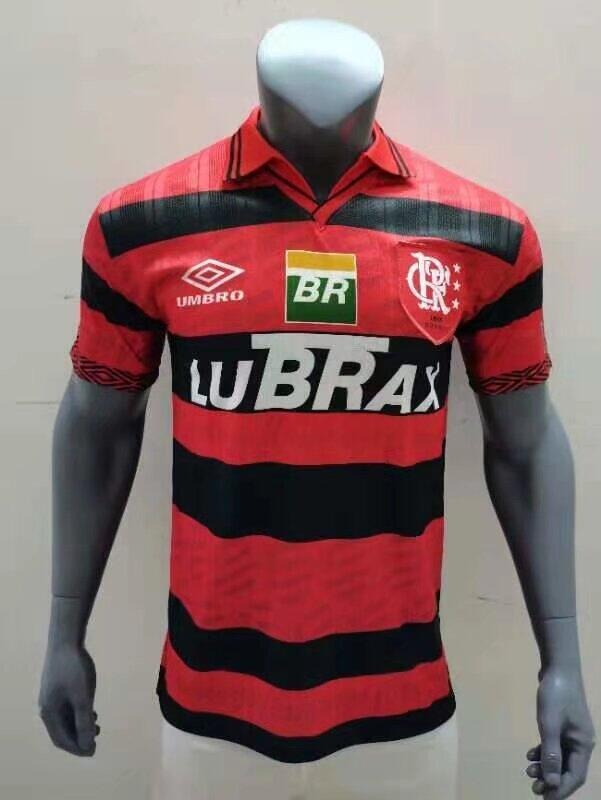 Mens Flamengo  100th Anniversary  Retro Soccer Jersey