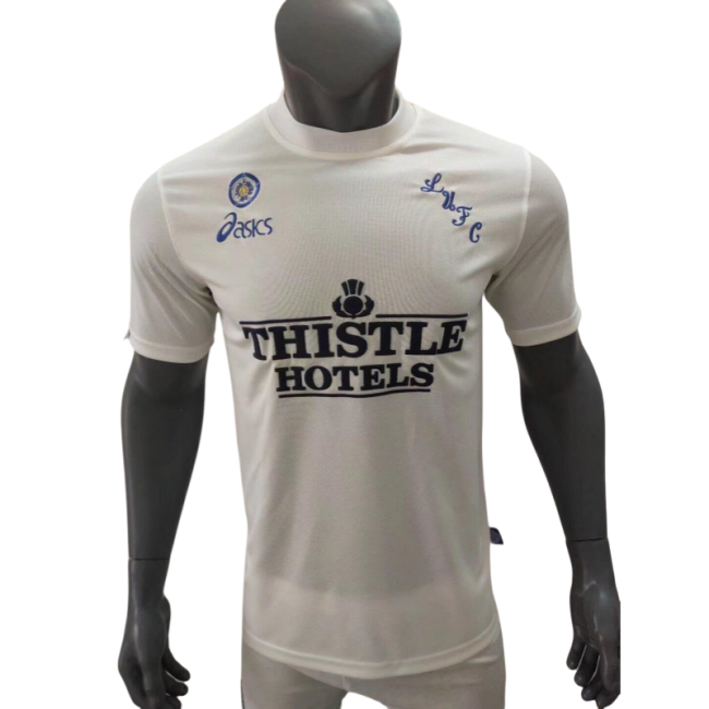 1995-96Mens  Leeds United Home Retro white Soccer Jersey