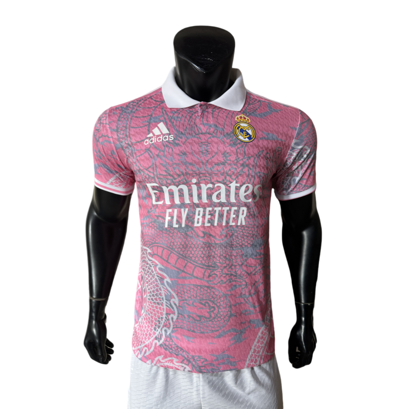 2025-26 Mens Real Madrid Player pink Soccer Jersey