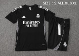 2025-26 Mens Real Madrid Short  black Training Suit