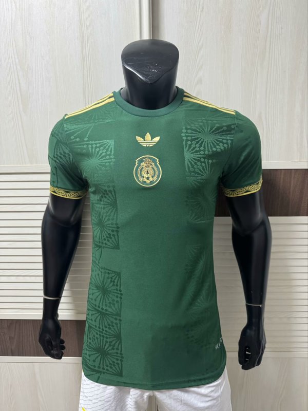 2025-26 Mens Mexico Gold trophy Player Vesion Soccer Jersey