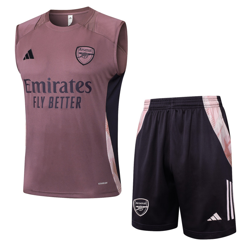 2024/25 Mens Arsenal  Grey purple  Vest Short traning suit