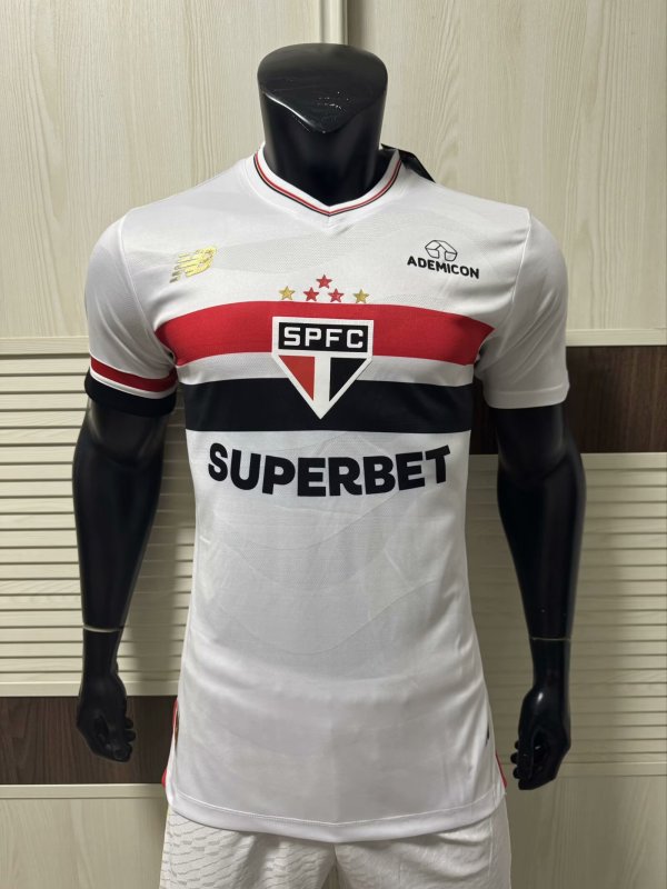2024-25 Sao Paulo Home Player Version Soccer Jersey