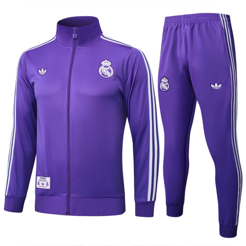 2025/26 Mens Real Madrid  Purple Jacket Training Suit