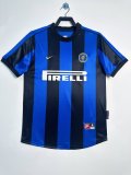 1999-00 Mens Inter Milan Retro home Soccer Jersey