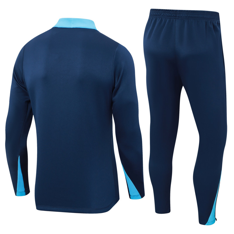 2024-25 Mens Chelsea royal blue  Half-pull Training Suit