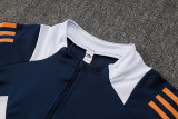 2024/25 Mens Real  Madrid royal blue Half-pull Training Suit
