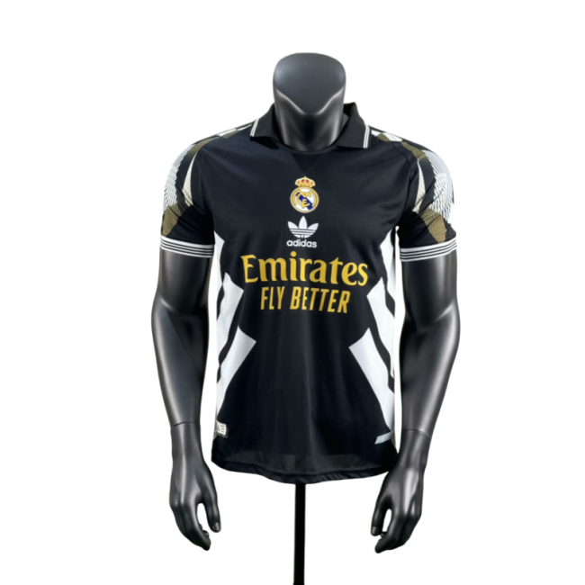 2025-26 Mens Real Madrid black  Player  Soccer Jersey
