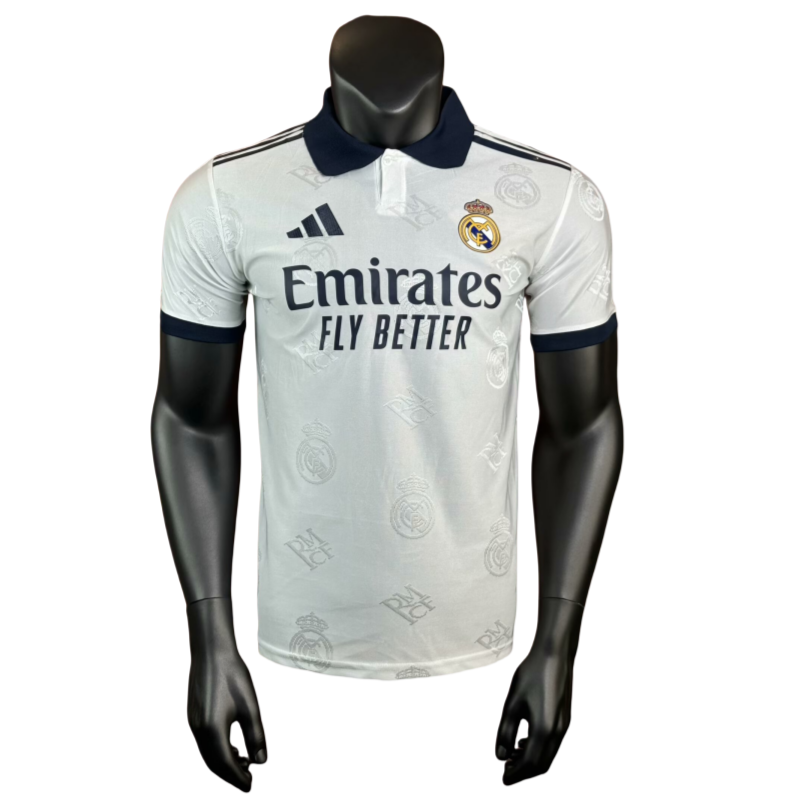 2025-26 Mens Real Madrid white Player  Soccer Jersey