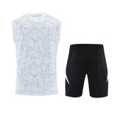 2025-26 Mens Real Madrid white Vest Short traning suit