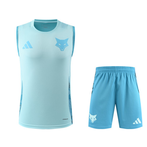 2025-26 Mens Cruzeiro  Light blue Vest Short traning suit