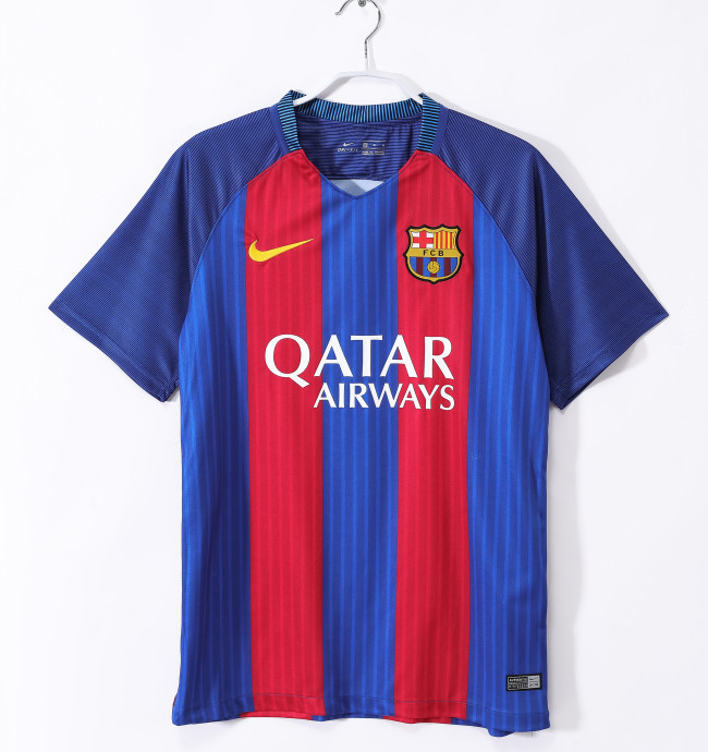 2016/17 Mens Barcelona Retro Home Soccer Jersey