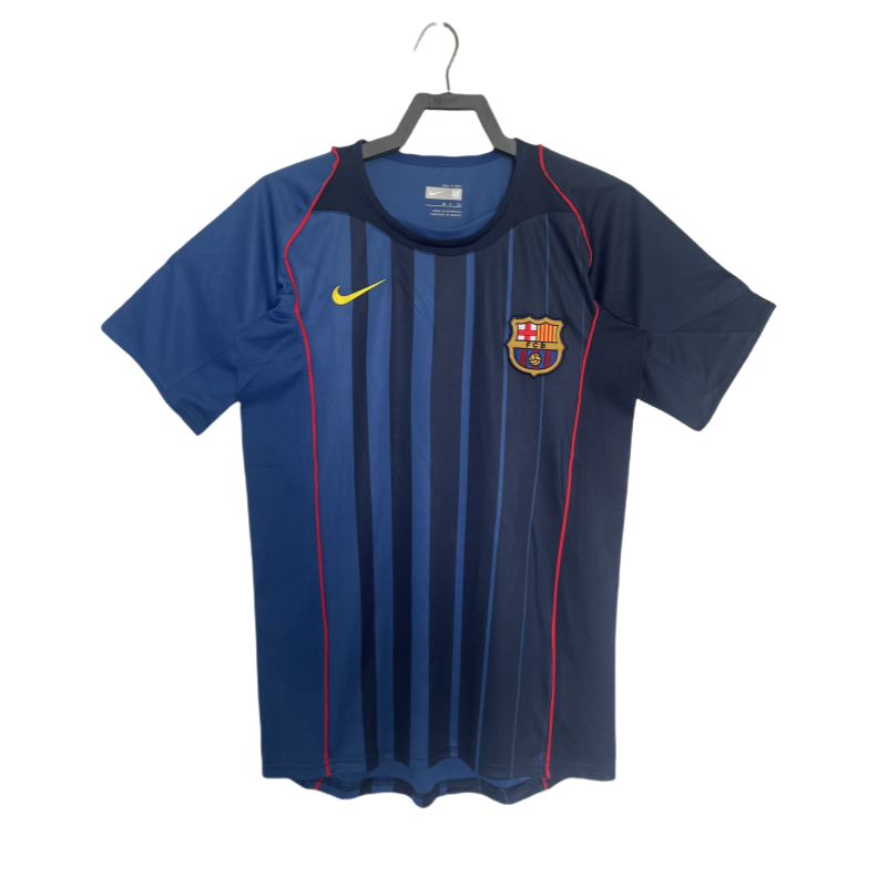 2004-05 Mens Barcelona Retro royal blue away Soccer Jersey