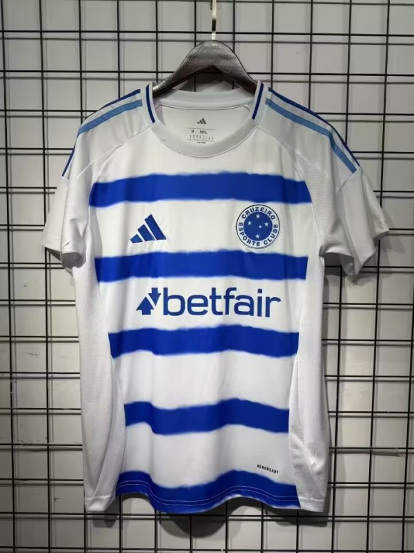 2025-26 Mens Cruzeiro Away Fans Soccer Jersey