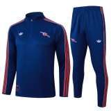 2025-26 Mens Arsenal  royal blue  Half Pull Tracksuit