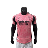 2025-26 Mens Real Madrid Player pink Soccer Jersey