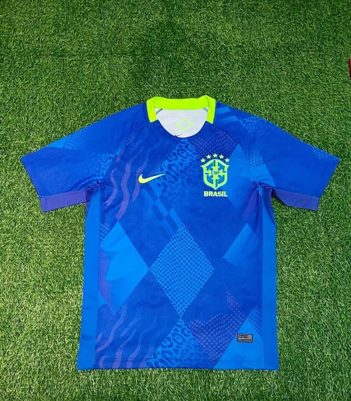 2025-26 Mens Brazil  Away blue  Fans Soccer Jersey
