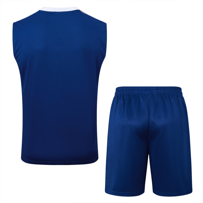 2024/25 Mens Arsenal  royal blue Vest Short traning suit