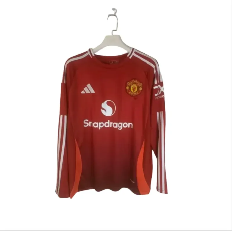 2024-25 Mens Manchester United home long sleeve soccer Jersey