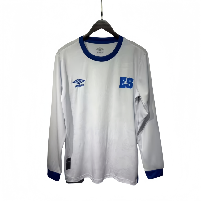 2025-26 Mens  Salvador AWAY white  Long Sleeve  soccer jersey