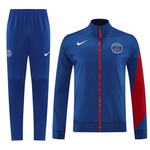 2025-26 Mens PSG Royal blue Jacket Tracksuit suit