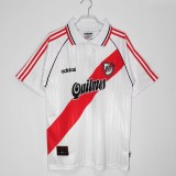 1995-96 Mens  River Plate Home Retro Soccer Jersey