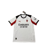 2025-26 Mens AC Milan white  Third Away soccer Jersey
