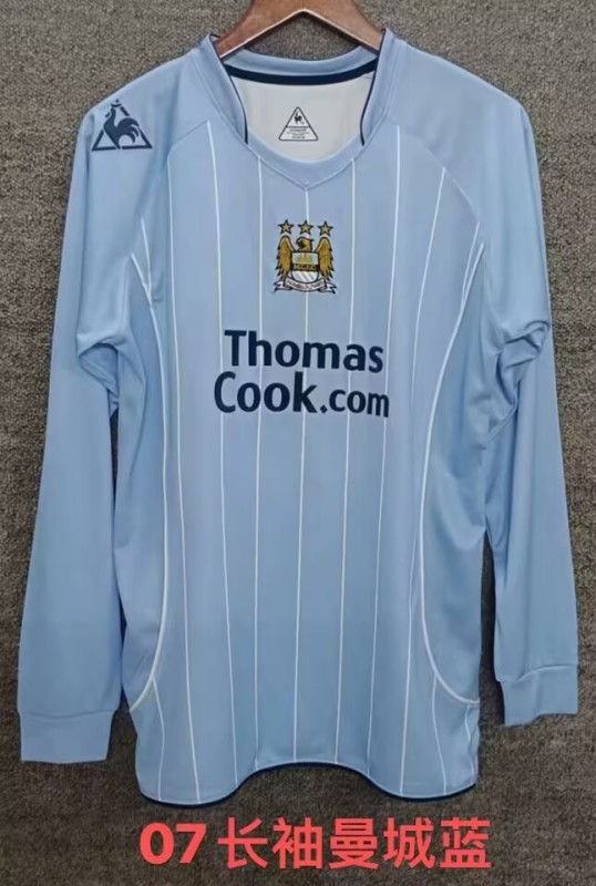 2025/26 Mens Manchester City home Long Sleeve soccer Jersey