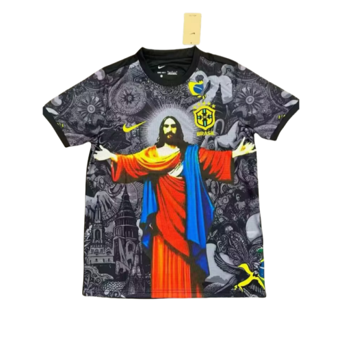 2025-26 Mens Brazil Brazilian Red Dress Goddess   Fans Soccer Jersey