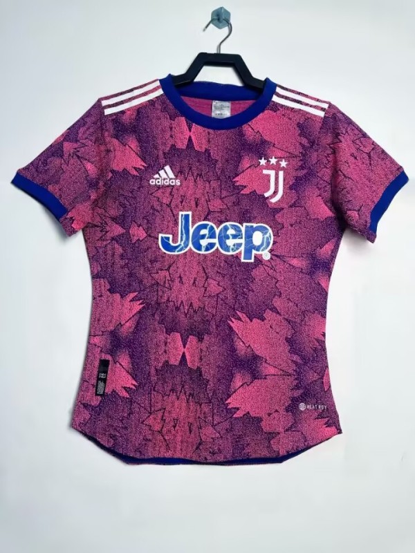 2022-23 Mens Juventus Third away  pink  Player version soccer jersey