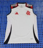 2025-26Mens  Flamengo white away Vest Training soccer jersey