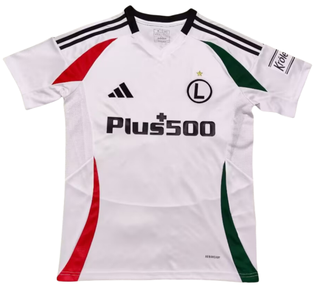 2025-26 Mens Legia Warsaw white home soccer jersey