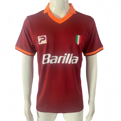 1983-84 Mens Rome home Retro soccer Jersey