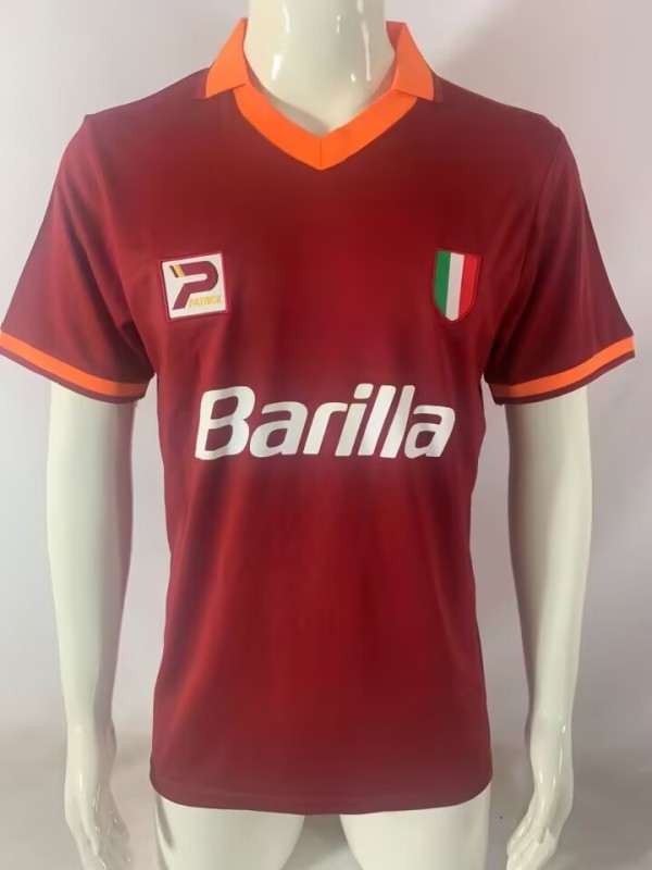 1983-84 Mens Rome home Retro soccer Jersey