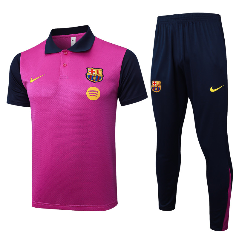 2025-26 Mens Barcelona Purple Polo Training Suit