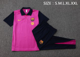 2025-26 Mens Barcelona Purple Polo Training Suit