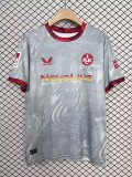 2025-26 Mens Kaiserslautern  light gray  away soccer jersey