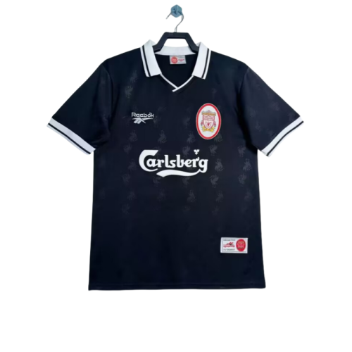 1996-97 Mens LIV black RetroThird away soccer Jersey