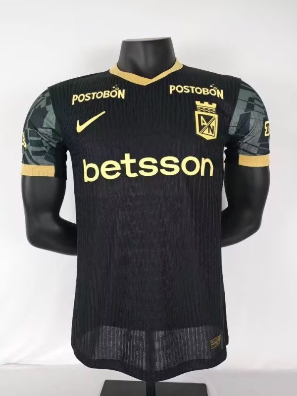 2025-26 Mens  Atletico Nacional  away black  Player version soccer jersey
