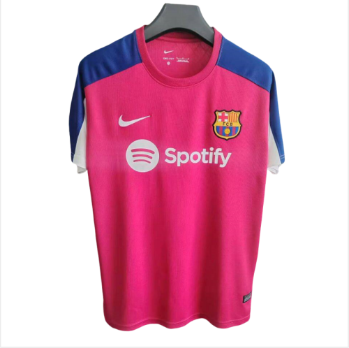 2025-26 Mens Barcelona pink  soccer Jersey