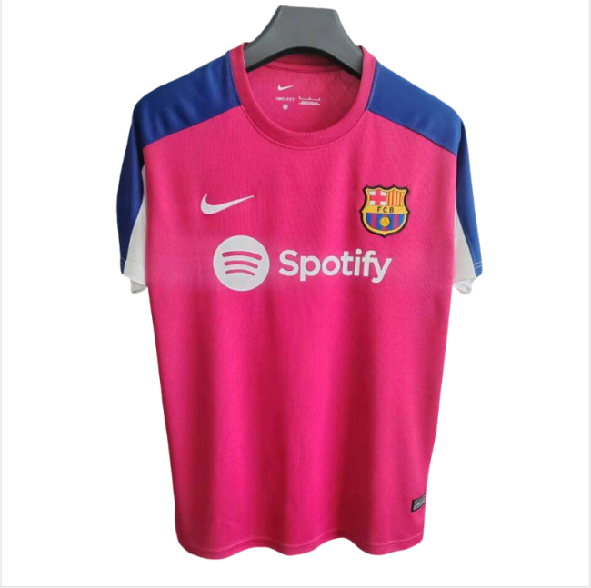 2025-26 Mens Barcelona pink  soccer Jersey