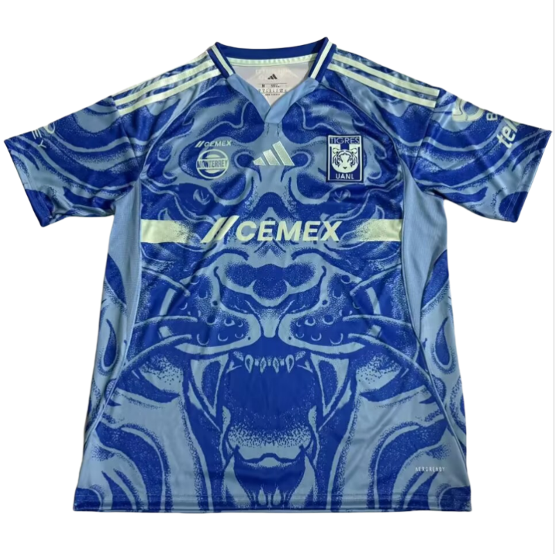 2025-26 Mens Tiger   away blue  soccer jersey