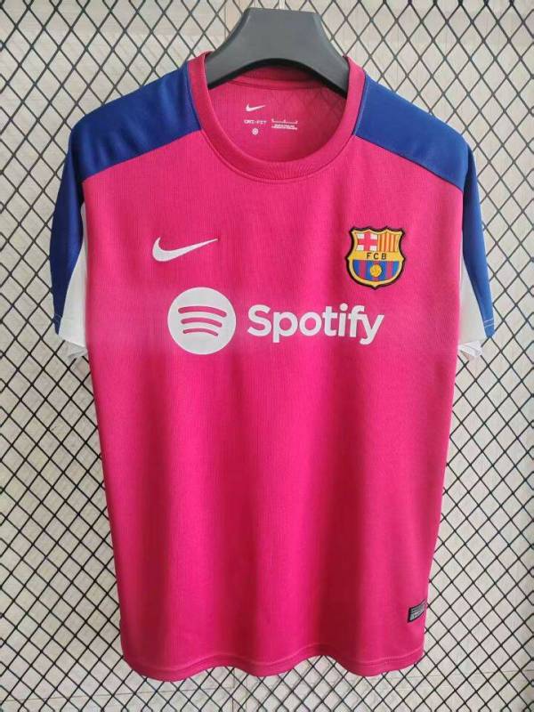 2025-26 Mens Barcelona pink  soccer Jersey