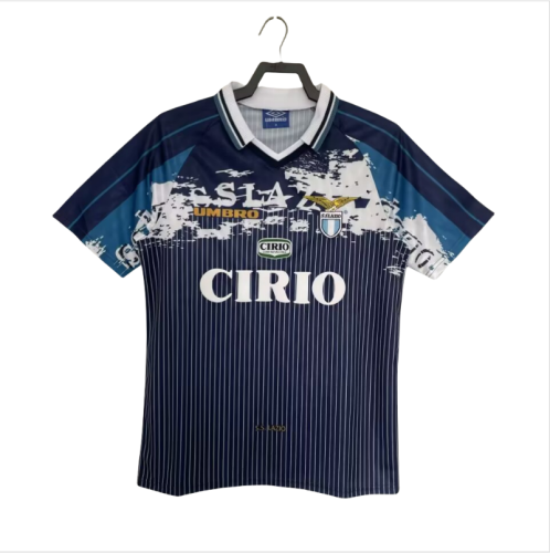 1996-97 Lazio away black Retro Soccer Jersey