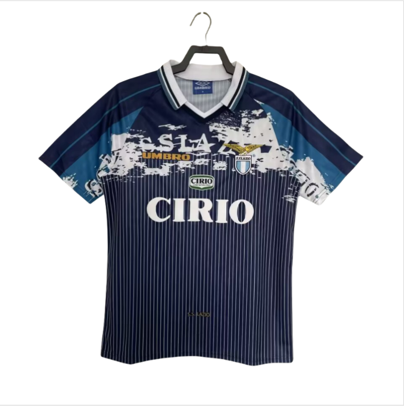 1996-97 Lazio away black Retro Soccer Jersey