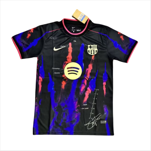 2025-26 Mens Barcelona black  Special Edition  soccer Jersey