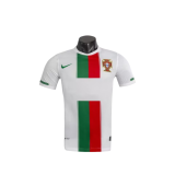 2010 Mens Portugal white  Away Retro Soccer Jersey